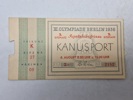 Originalt Olympiaden 1936 bilet