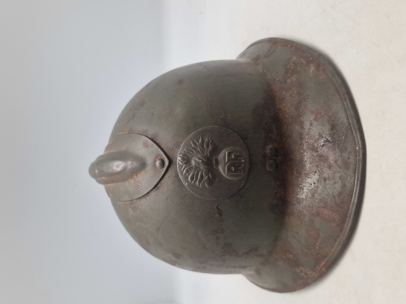 Original Fransk model 26 WW2 hjelm