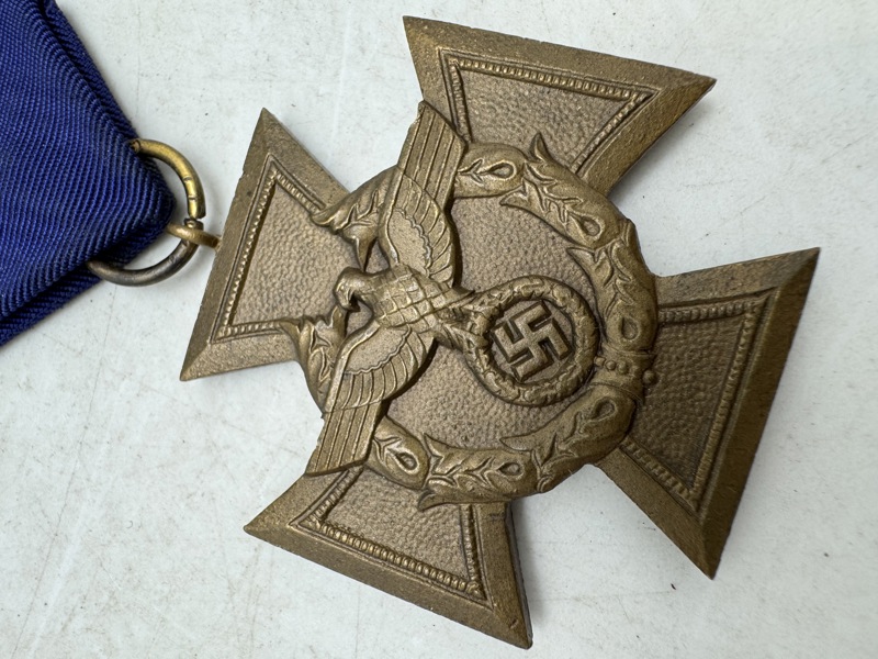 Germany, Third Reich. An Unusual Customs And Border Protection Long Service Award In Bronze, tung udgave