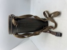 Original Komplet Tysk gasmaske, masken med grøn maling 