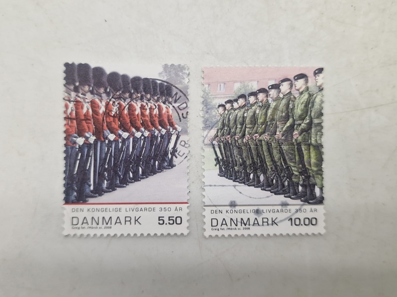 Originale danske frimærker - Livgarden