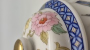 Original TAKAHASHI JAPAN Porcelain Chinoiserie Style Sugar Bowl