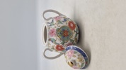 Original TAKAHASHI JAPAN Porcelain Chinoiserie Style Sugar Bowl