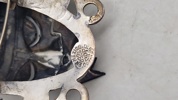 Original Vtg Ethnic Tribal Mask BROOCH PIN Sterling Silver TAXCO Signed Gemstone Détail