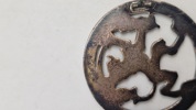 Stor Frederecia  broche af sterlingsølv 