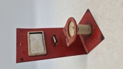 Sjældent toilet skilt i blik, antageligvis Tekno 