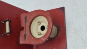 Sjældent toilet skilt i blik, antageligvis Tekno 