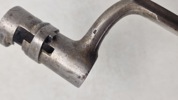 Original Dansk døllebajonet M1848 med huller 