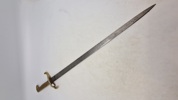 Original German M-1871 Mauser Parade Dress Bayonet with Scabbard 