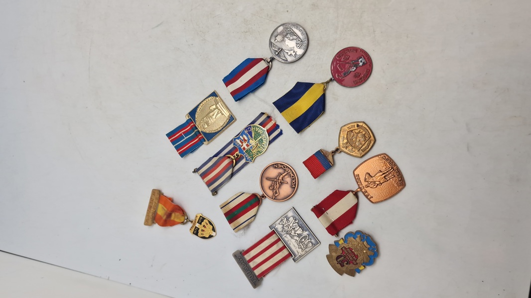 Samling march medaljer 