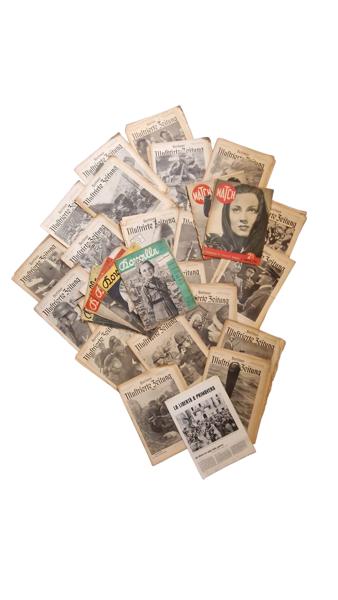 Stor samling originale tyske tidsskrifter - ww2