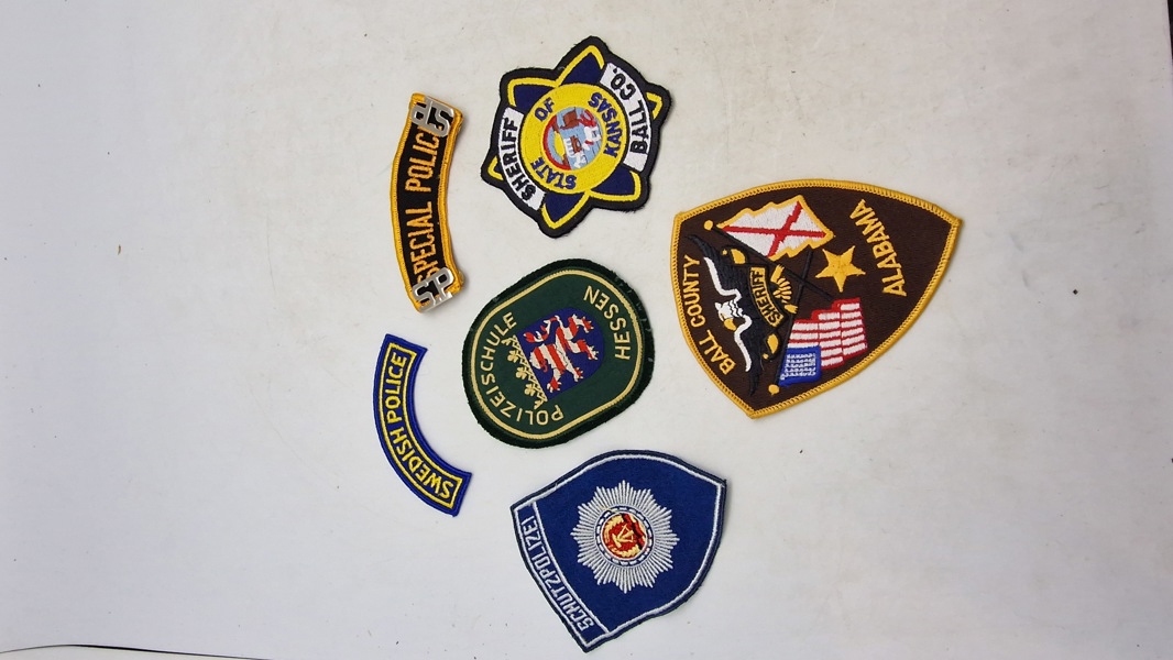 Samling politi patches 