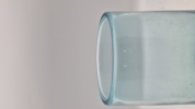 Lagune vase, cylindrisk, tyk bund - Holmegaard 