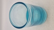 Lagune vase, cylindrisk, tyk bund - Holmegaard 