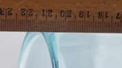 Lagune vase, cylindrisk, tyk bund - Holmegaard 