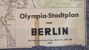 Original 
Olympia-Stadtplan von BERLIN
Reichs portverlag, Berlin SW 68
1936