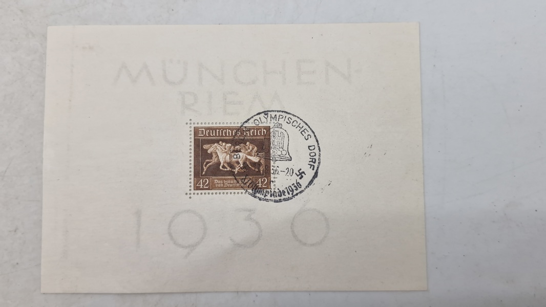 Originalt tysk Olympiade brev 1936
