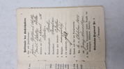 Originalt tysk Militärpas (Eisenbahn-Regiment Nr. 1.
1. Kompagnie.)