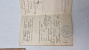 Originalt tysk Militärpas (Eisenbahn-Regiment Nr. 1.
1. Kompagnie.)