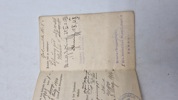 Originalt tysk Militärpas (Eisenbahn-Regiment Nr. 1.
1. Kompagnie.)