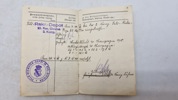 Originalt tysk Militärpas - ww1