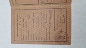 Originalt tysk Arbeiter-Legitimationskarte 