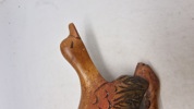 udskåret træand, fra DCUK (The Original Wooden Duck Company). 