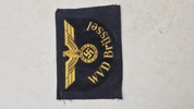 Originalt WVD Brüssel Sleeve Insignia" (Wehrmacht-Verkehrsdirektion Brüssel)