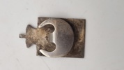 Originalt Georg Jensen kongemærke - sterlingsølv og emalje 