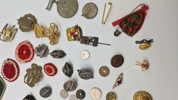 Samling pins og mærker 