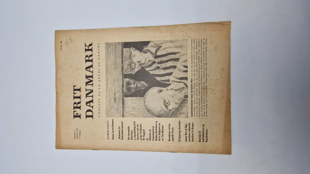 Originalt eks. af “Frit Danmark” ww2