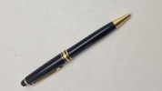 Original Mont Blanc Meisterstück kuglepen, med reklame for Samsung på clip 