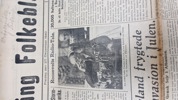 Originalt eks. af “Kolding Folkeblad” 1940