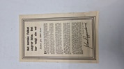 Original nedkastet flyveseddel, ww2