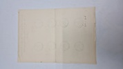 Originalt ark med tyske olympiade postmærker - 1936