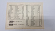 Original ugeplan, med reklame for olympiaden 1936