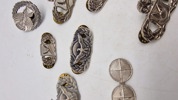 Samling originale amerikanske badges og vinger 