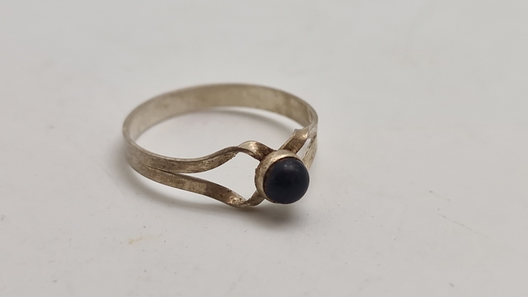 Original sølv fingerring start 1900 tallet 