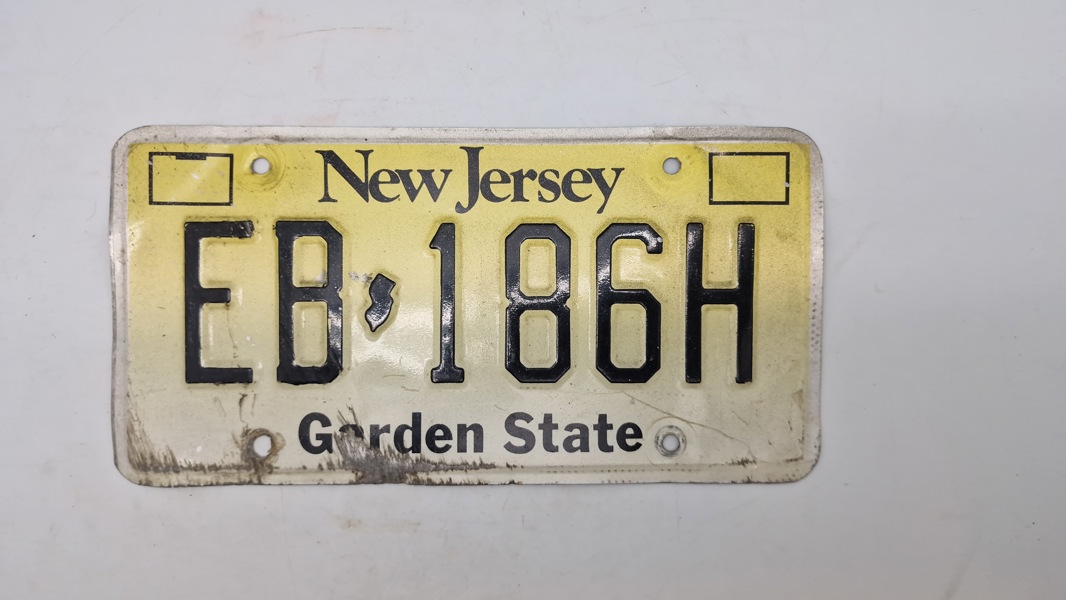 Original New Jersey nummerplade 