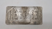 Original New Jersey nummerplade 