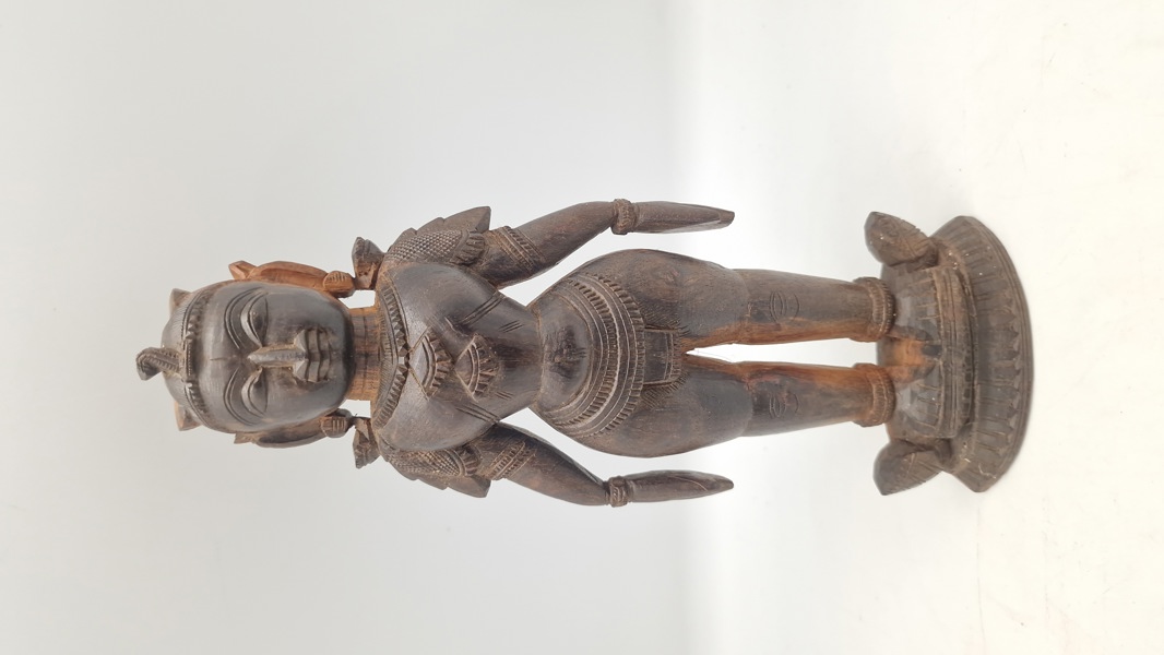 Vintage håndlavet Marapachin Bommai Hindu Man