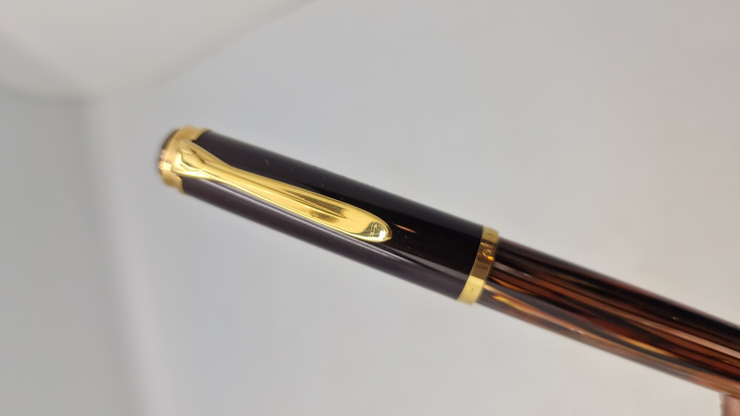 Original tysk Pelican fyldepen med spids af 14 karat guld 
