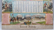 Original  "Reserve Kalender" fra 1910 for Königs-Ulanen-Regiment Nr. 13 og er dedikeret til "Reservist Diedrichs" fra 5. Eskadron