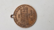 Original erindringsmedalje udstedt i anledning af guldbrylluppet mellem Kong Christian IX og Dronning Louise af Danmark den 26. maj 1892. 