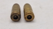 Originale 9 mm eksercerpatroner - bemærk den ene er produceret u Danmark under tysk kommando 