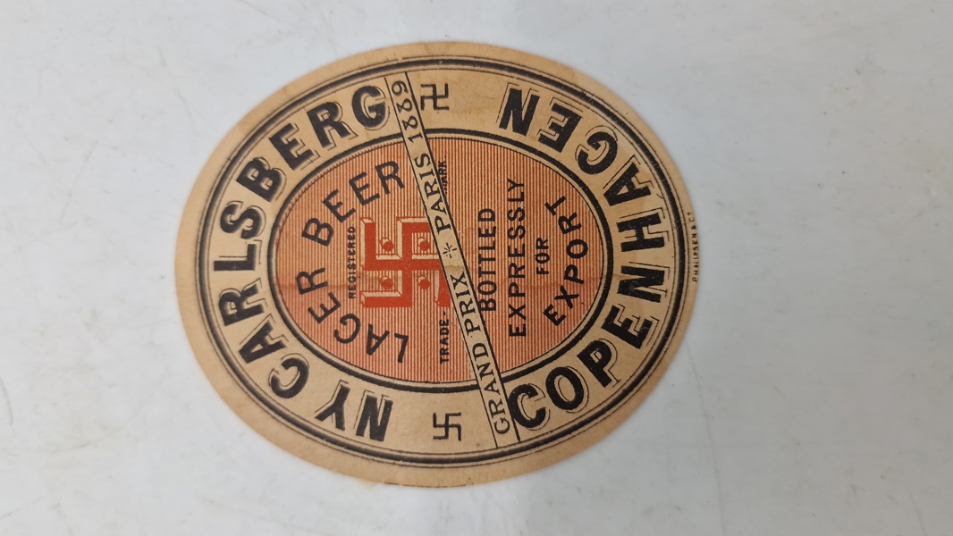 Original Carlsberg øl etikette