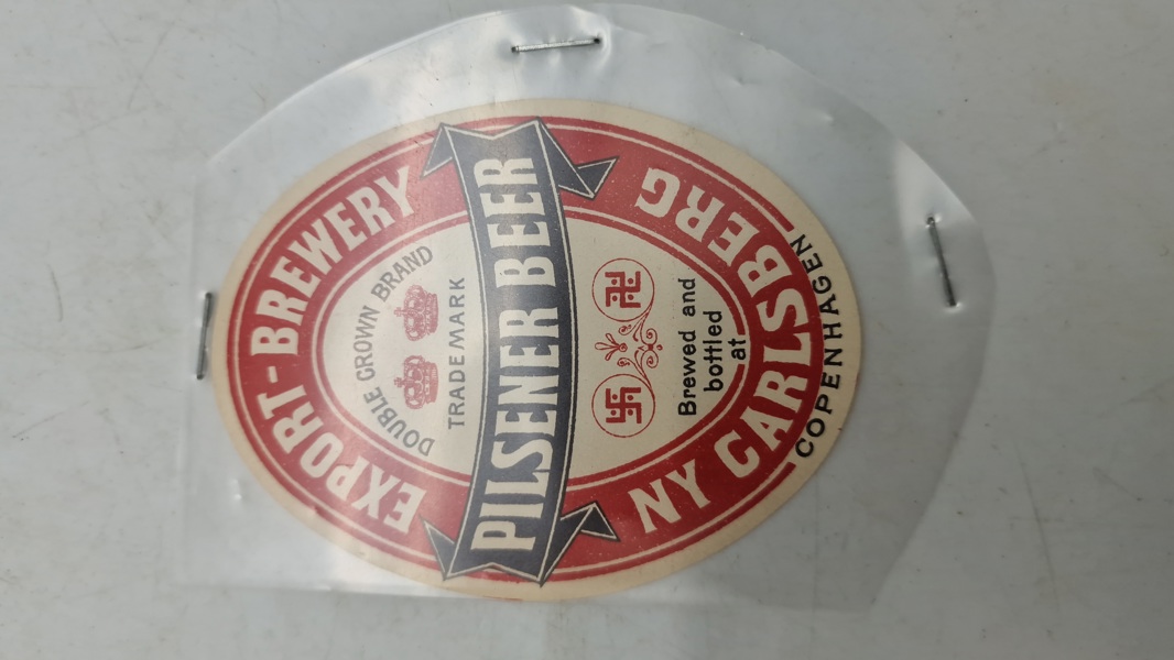 Original Carlsberg øl etikette