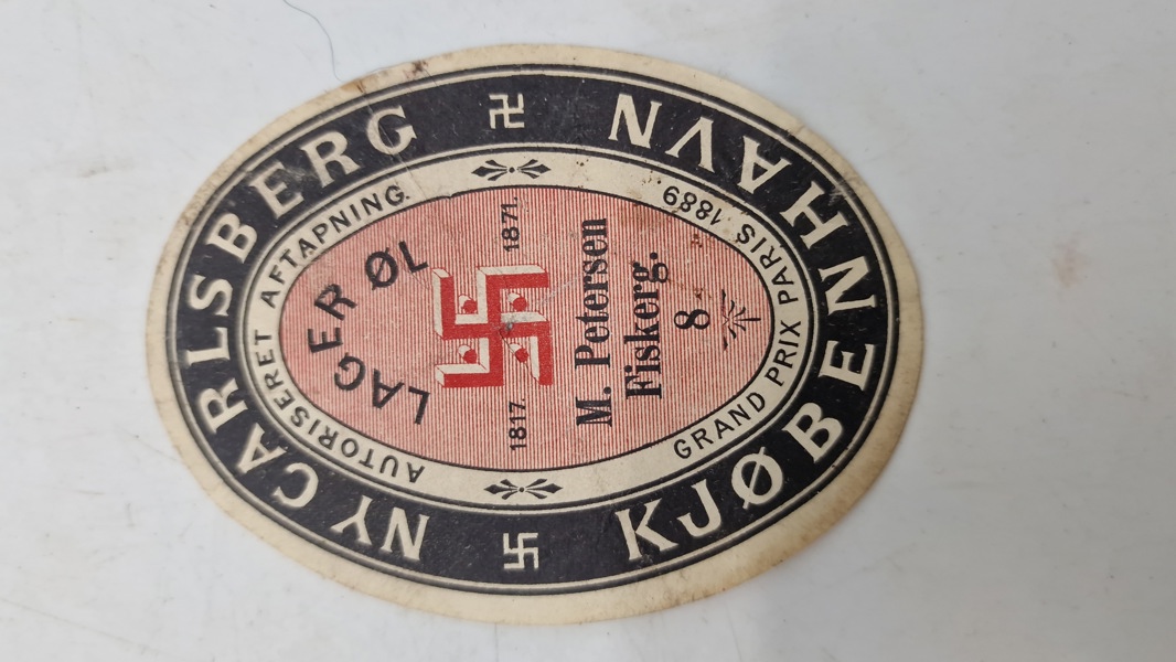 Original Carlsberg øl etikette