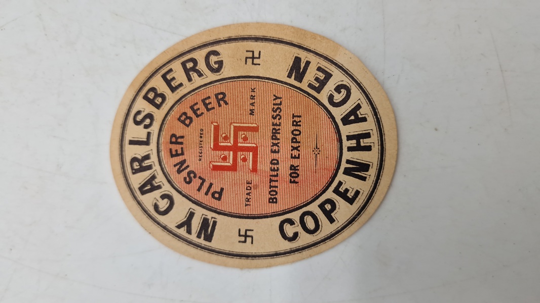 Original Carlsberg øl etikette