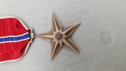 Originalt ww2 Bronce star i nyere æske 